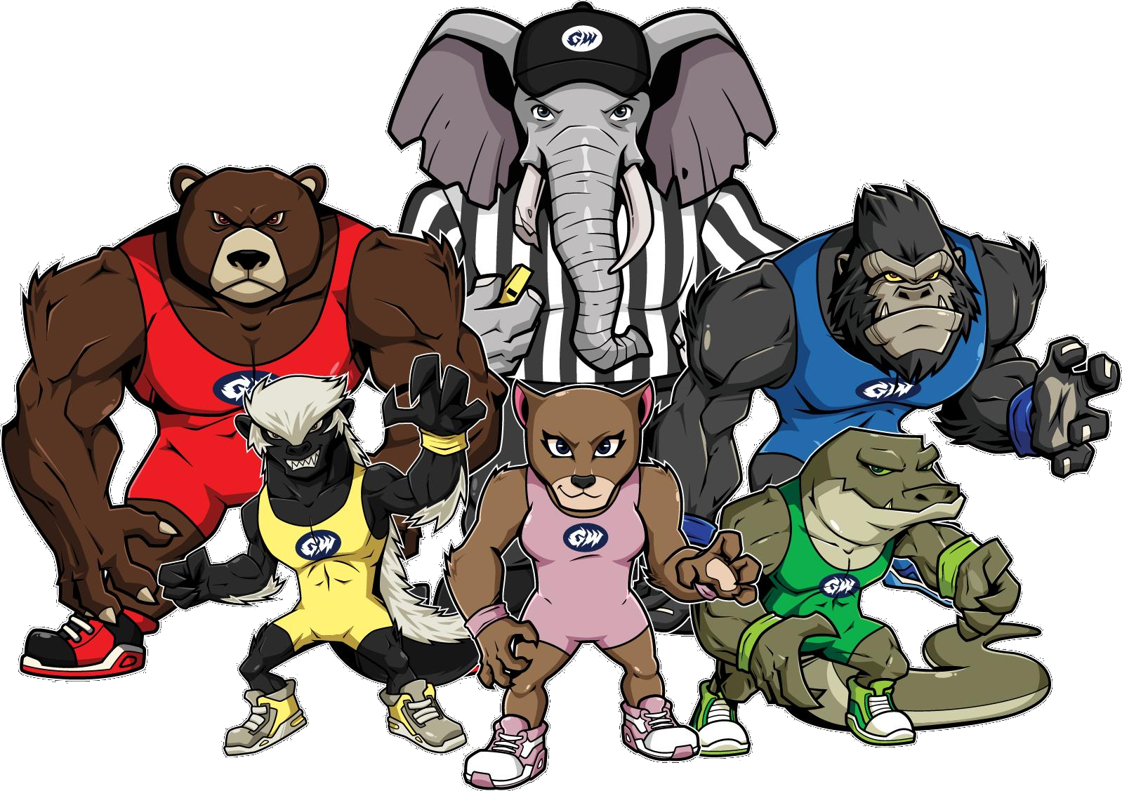 Glasgow Wrestling Club Character Team